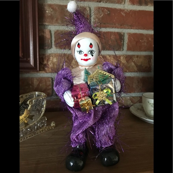 Rare Vintage Porcelain Birthday Collector Clown - Picture 1 of 9